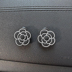 2pcs Camellia Storage Hooks Wall Mounted Household Decoration Hook