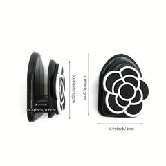 2pcs Camellia Storage Hooks Wall Mounted Household Decoration Hook