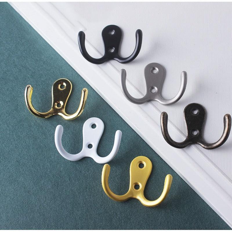 Wall Mounted Metal Coat Rack Towel Hooks Key Holder Clothes Rack
