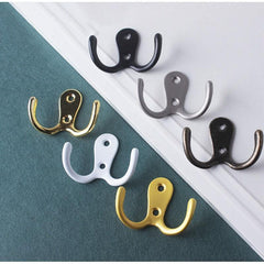Wall Mounted Metal Coat Rack Towel Hooks Key Holder Clothes Rack