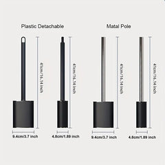 Long Handle Cleaning Brush with Holder Box for Toilet Bathroom