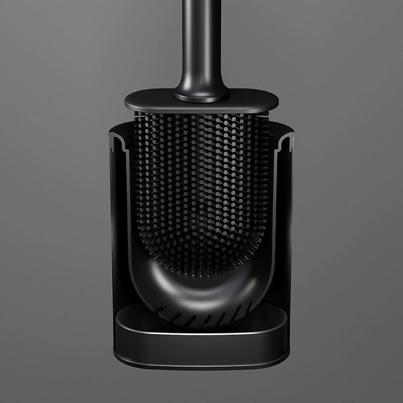 Long Handle Cleaning Brush with Holder Box for Toilet Bathroom