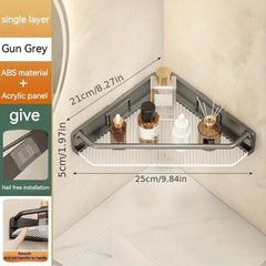 Corner Shower Caddy Triangle Shelf Wall Mounted Bathroom Storage Rack