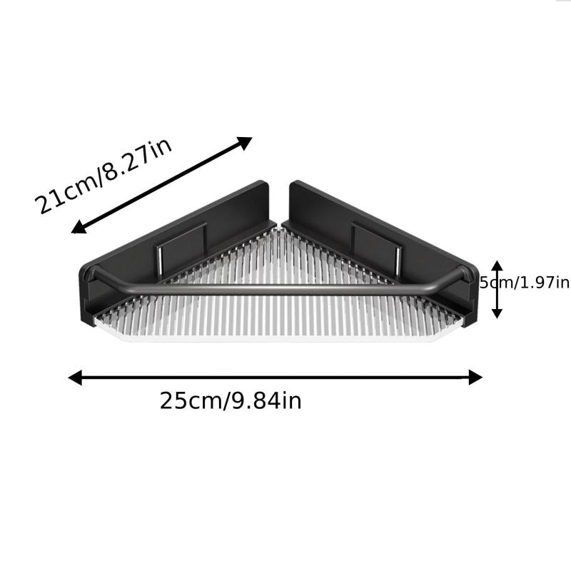 Corner Shower Caddy Triangle Shelf Wall Mounted Bathroom Storage Rack