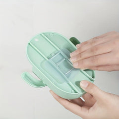Wall mounted Cactus Storage Box Bathroom Punch Makeup Tool Storage Rack