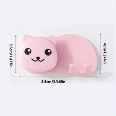 Cat Toothbrush Holder Wall Mounted Toothbrush Toothpaste Rack