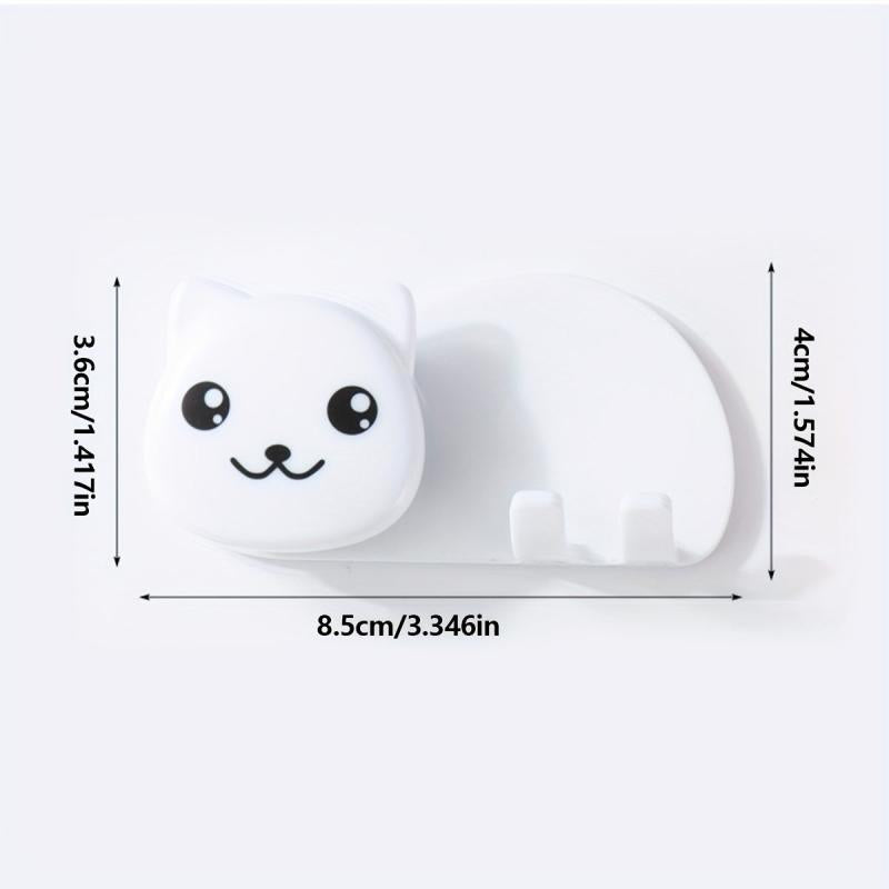 Cat Toothbrush Holder Wall Mounted Toothbrush Toothpaste Rack