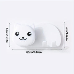 Cat Toothbrush Holder Wall Mounted Toothbrush Toothpaste Rack
