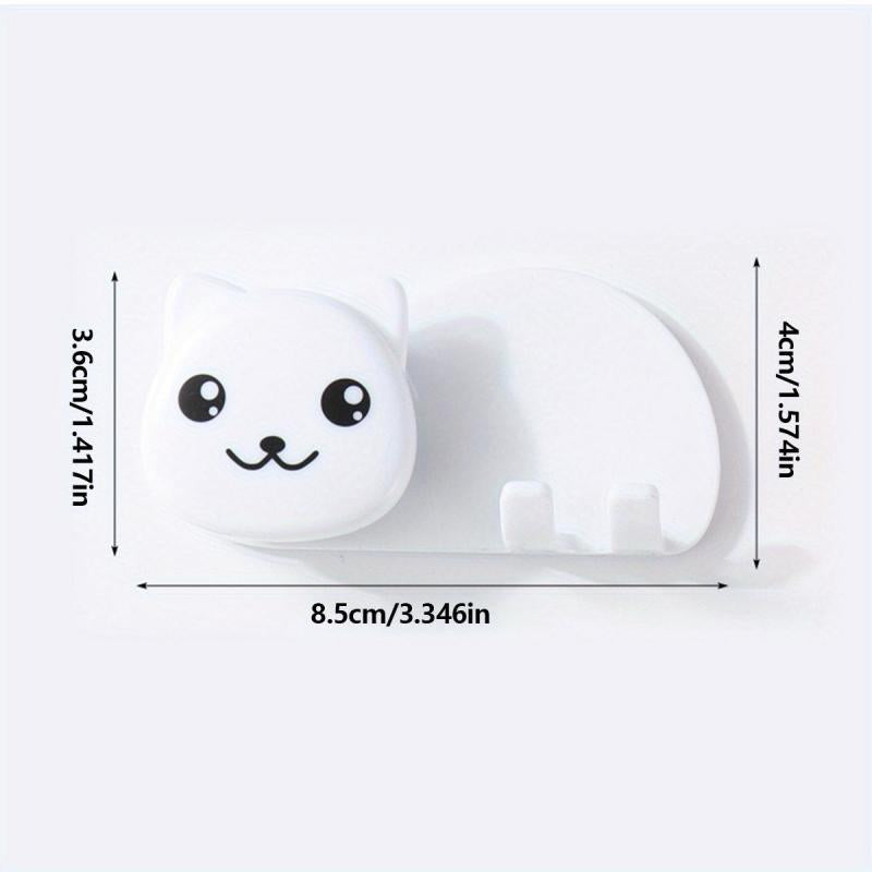 Cat Toothbrush Holder Wall Mounted Toothbrush Toothpaste Rack