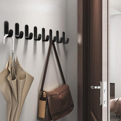 Wall Organizer Hook Key Cloth Hanger Holder Rack Bathroom Towel Rack