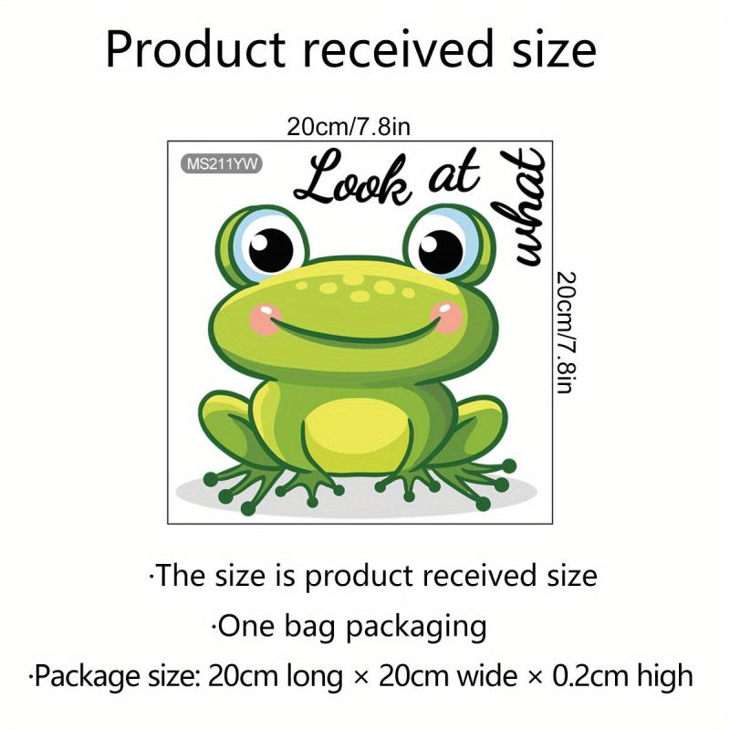 Funny Cartoon Toilet Lid Decal Self Adhesive Wall Sticker for Toilet Cover Decor