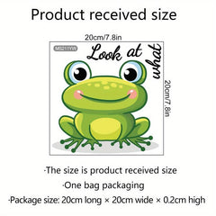 Funny Cartoon Toilet Lid Decal Self Adhesive Wall Sticker for Toilet Cover Decor