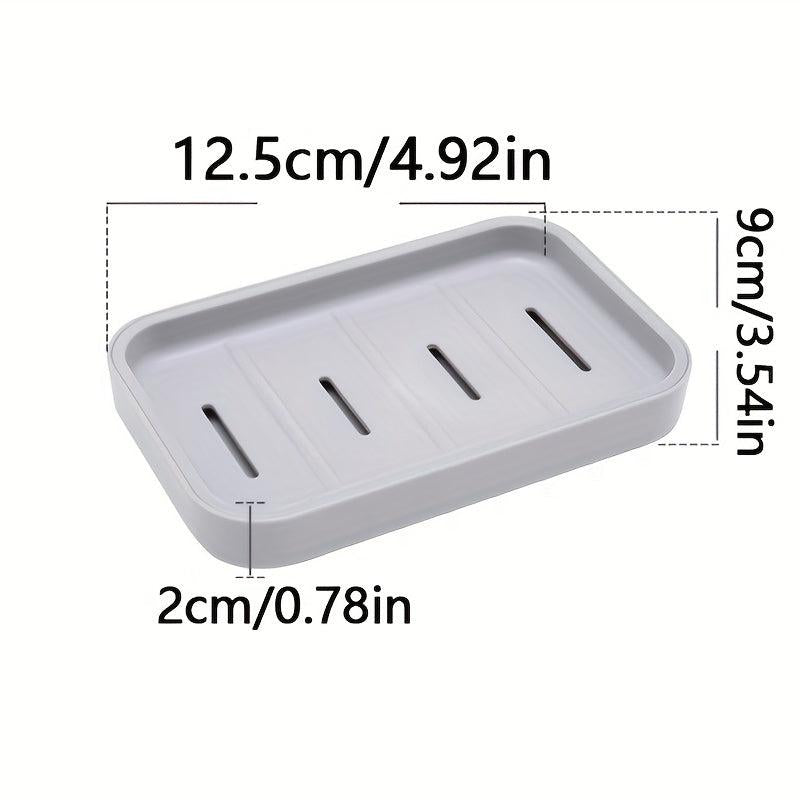 Double Layer Drain Soap Box Plastic Soap Dish Portable Soap Holder