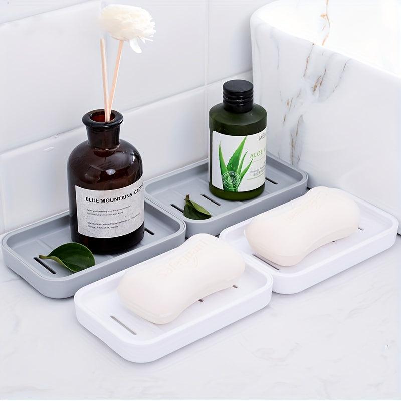 Double Layer Drain Soap Box Plastic Soap Dish Portable Soap Holder