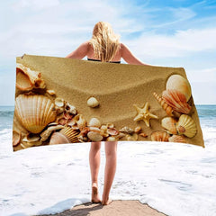 Large Microfiber Beach Towel Fast Drying Lightweight & Absorbent