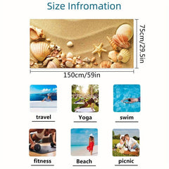 Large Microfiber Beach Towel Fast Drying Lightweight & Absorbent