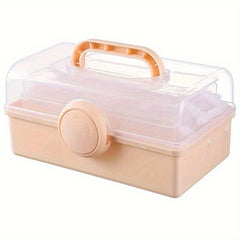 Large Capacity Makeup Storage Box - Dustproof Portable Cosmetic Organizer