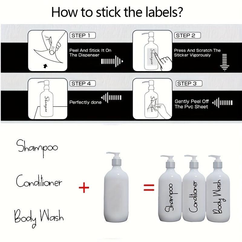 3pcs 500ml Soap Dispenser Countertop Bathroom Liquid Soap