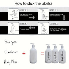 3pcs 500ml Soap Dispenser Countertop Bathroom Liquid Soap