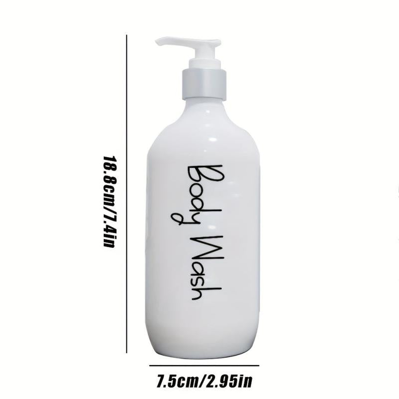 3pcs 500ml Soap Dispenser Countertop Bathroom Liquid Soap