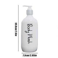 3pcs 500ml Soap Dispenser Countertop Bathroom Liquid Soap