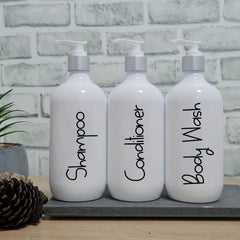 3pcs 500ml Soap Dispenser Countertop Bathroom Liquid Soap