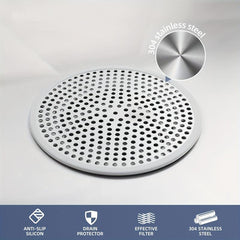 Stainless Steel Floor Drain Cover Shower Drain Protector Bathtub Drain Strainer
