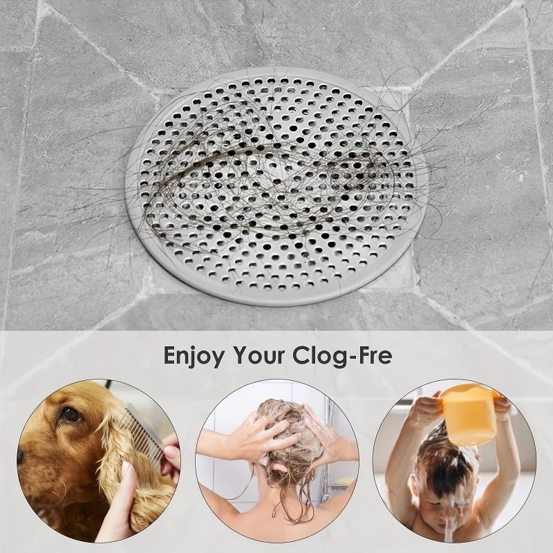 Stainless Steel Floor Drain Cover Shower Drain Protector Bathtub Drain Strainer