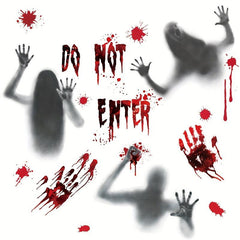 Halloween Blood Hand Window Stickers Decoration