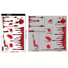 Halloween Blood Hand Window Stickers Decoration