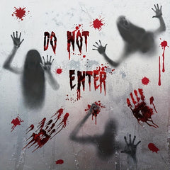 Halloween Blood Hand Window Stickers Decoration