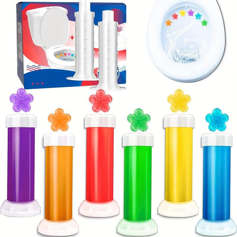 Toilet Gel Stamp Freshens Bathroom Flower Fragrance Essential Home Cleaning