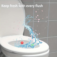 Toilet Gel Stamp Freshens Bathroom Flower Fragrance Essential Home Cleaning