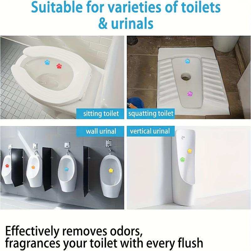 Toilet Gel Stamp Freshens Bathroom Flower Fragrance Essential Home Cleaning