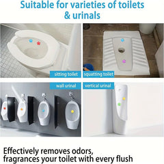 Toilet Gel Stamp Freshens Bathroom Flower Fragrance Essential Home Cleaning