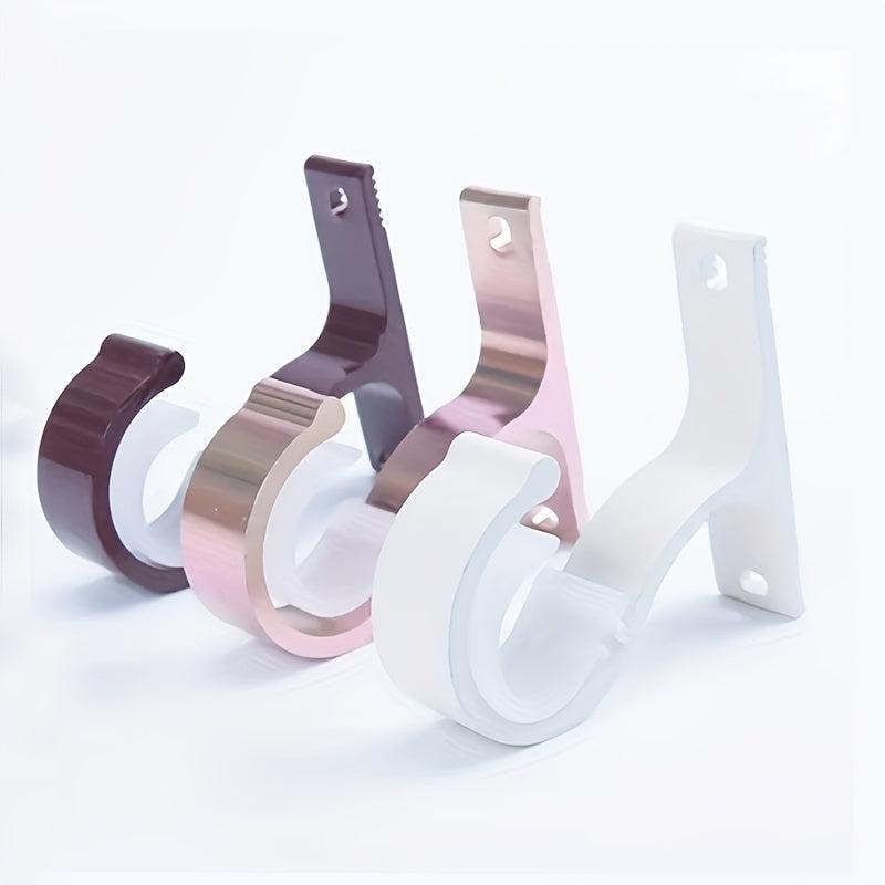1pc Curtain Rod Holder Heavy Duty Drapery Rod Holders Bathroom Accessories