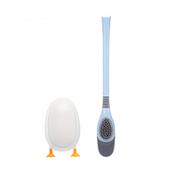 Silicone Toilet Brush Set Diving Duck Wall Floor Standing Long Handled TPR