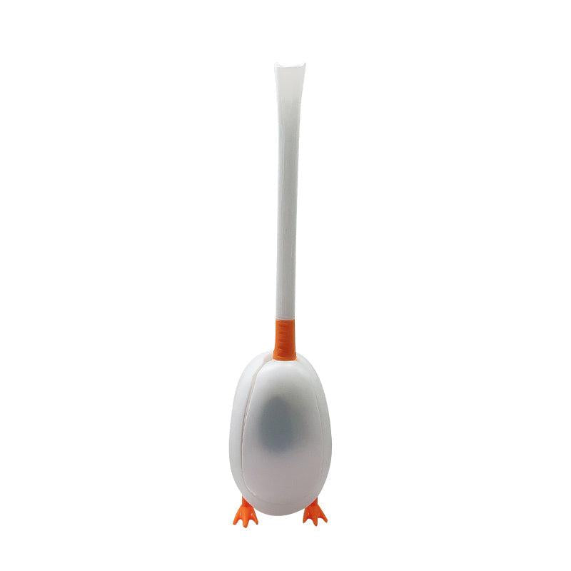 Silicone Toilet Brush Set Diving Duck Wall Floor Standing Long Handled TPR