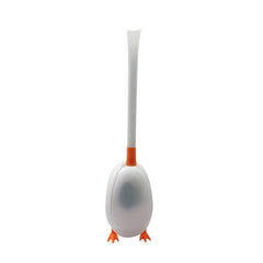 Silicone Toilet Brush Set Diving Duck Wall Floor Standing Long Handled TPR