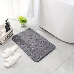 Soft Coral Velvet Pet Mat with Memory Foam Grey