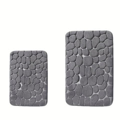 Soft Coral Velvet Pet Mat with Memory Foam Grey