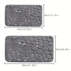 Soft Coral Velvet Pet Mat with Memory Foam Grey