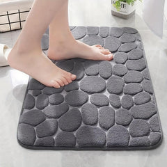 Soft Coral Velvet Pet Mat with Memory Foam Grey