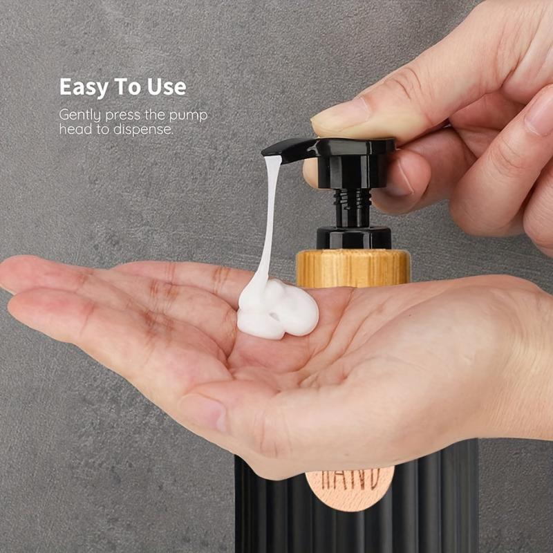 2pcs Hand Soap And Dish Soap Dispenser Set Letter Graphic Lotion Dispenser