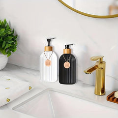 2pcs Hand Soap And Dish Soap Dispenser Set Letter Graphic Lotion Dispenser