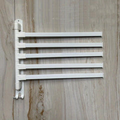 Wall Mounted Rotating Towel Bar Stainless Steel Towel Rack For Bathroom