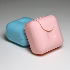 Portable Travel Soap Dispenser with Lid Convenient and Hygienic