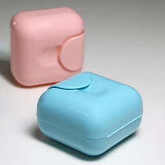 Portable Travel Soap Dispenser with Lid Convenient and Hygienic