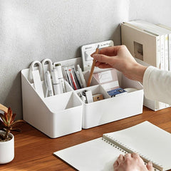 1pc grid Makeup Storage Box for Home and Bathroom Use