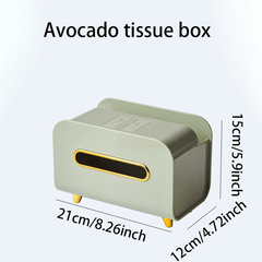 Multifunctional Tissue Box with Phone Bracket & Containers